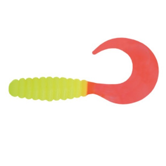 TWISTER MANN'S CTG CHARTREUSE FLUORESCENT FIRE TAIL 10CM, 10BUC/PLIC
