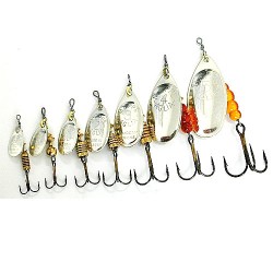 Linguriță rotativă Mepps Aglia, Silver, Nr.5, 13g, 1buc/blister