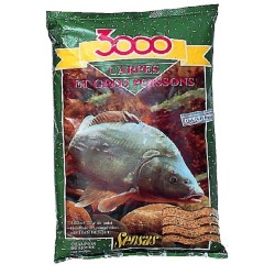 Nadă Groundbait Sensas 3000 Carpes Et Gross Poissons, Carp Red, 1kg