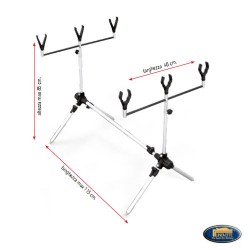 Rod Pod aluminiu Lineaeffe, 3 posturi