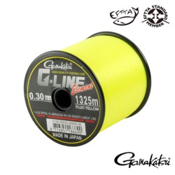 Fir monofilament Gamakatsu G-Line Element, Yellow, 0.26mm/4.8kg/1820m