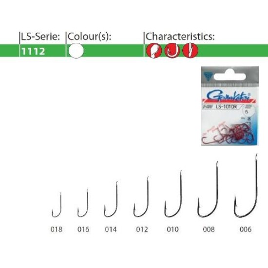 CÂRLIGE GAMAKATSU LS-1112N NICKEL NR.14 25BUC/PLIC