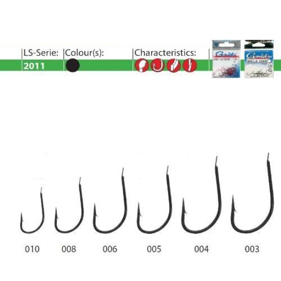 CÂRLIGE GAMAKATSU FORJATE LS-2011F BL NR.4  25BUC/PLIC
