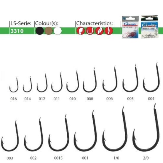 CÂRLIGE GAMAKATSU FORJATE LS-3310G NR.1 25BUC/PLIC