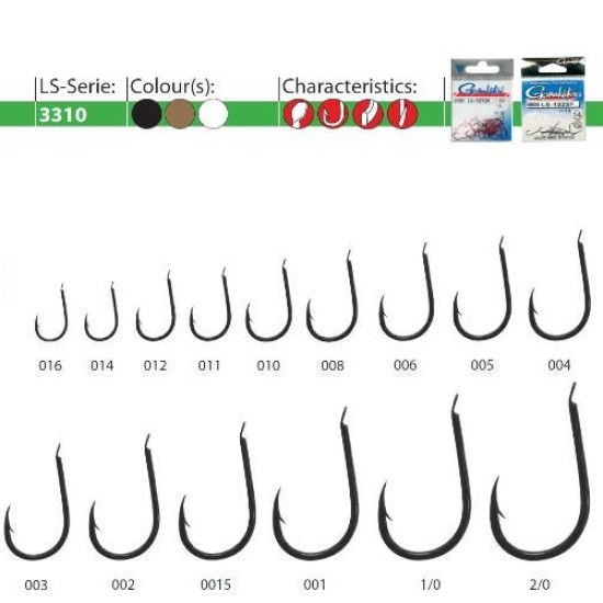 CÂRLIGE GAMAKATSU FORJATE LS-3310G NR.12 25BUC/PLIC