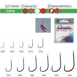 CÂRLIGE GAMAKATSU LS-1010R ROȘII NR.8 25BUC/PLIC