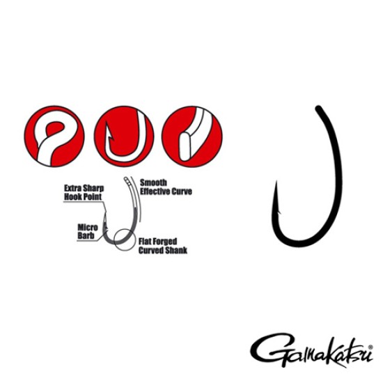 CÂRLIGE GAMAKATSU G-CARP HUMP BACK PTFE NR.8 10BUC/PLIC