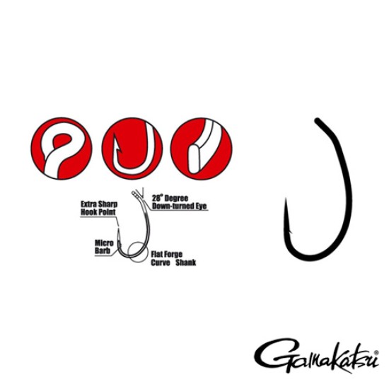 CÂRLIGE GAMAKATSU G-CARP SNAGGER PFTE NR.8 10BUC/PLIC