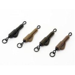Kit clips + vârtej pentru plumb pierdut Korda Hybrid Lead Clip, Silt, 5buc/plic