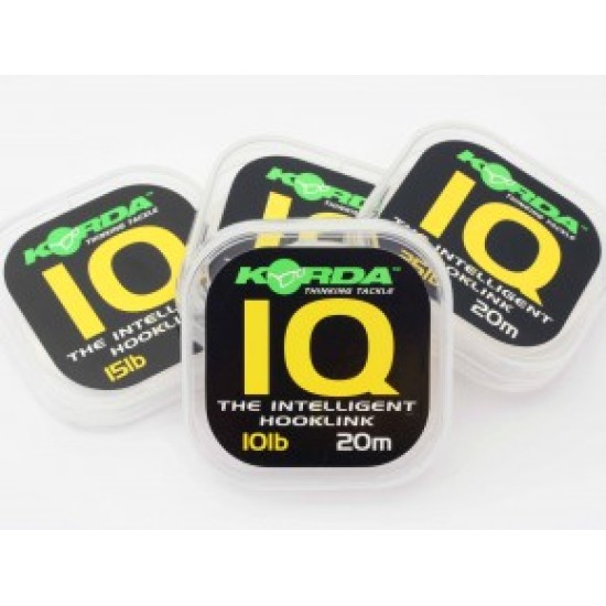 Fir fluorocarbon Korda Iq Hooklink, 25lbs/20m