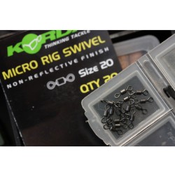 Vârtej Korda Micro Rig Swivel, Nr.20, 20buc/plic