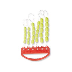 Opritoare Cormoran Soft Bead Fluo Yellow, 30buc/plic