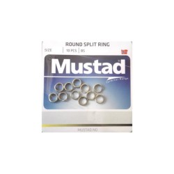 Inele despicate Mustad, 7.6mm/25kg, 10buc/plic