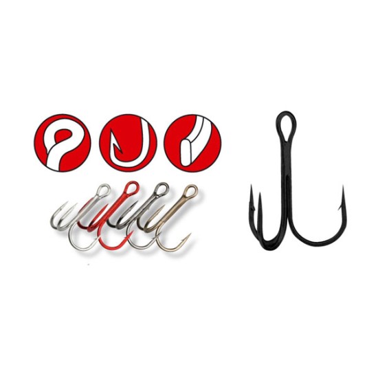 ANCORE FORJATE GAMAKATSU TREBLE 13B BRONZ NR.8 8BUC/PLIC