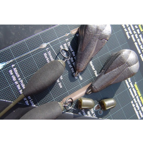 Kit plumb marker pentru sondare Korda Lead Pronged, 84g, 2buc/blister