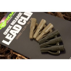 Clips rapid pentru plumb pierdut Korda, Weed Green, 10buc/plic