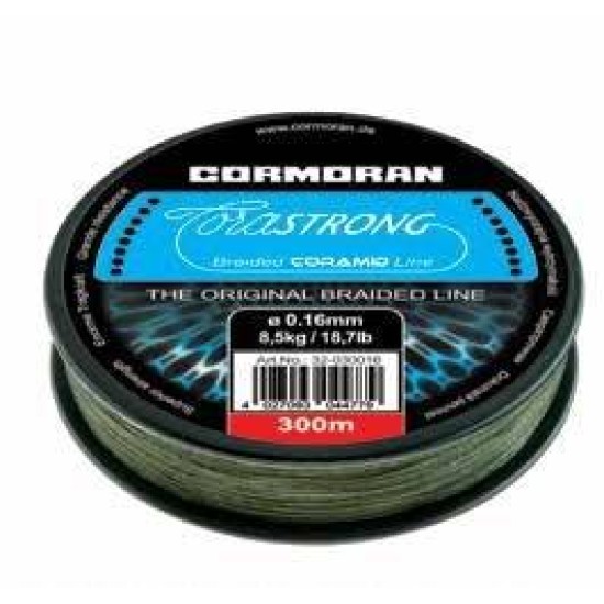 Fir textil Cormoran Corastrong Braided Coramid Line, Verde, 0.25mm/14.3kg/300m
