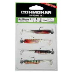 Set shad Cormoran Minnow S Nature, 7.5cm/5g, 4buc