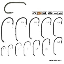Cârlige Mustad Beak Baitholder Hook, Bronz, Nr.1/0, 7buc/plic