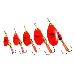 Linguriță rotativă Mepps Aglia Fluo Red, Nr.0/2.5g