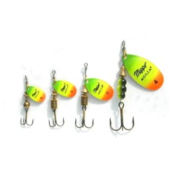 Linguriță rotativă Mepps Aglia Fluo Tiger Nr.4/9g