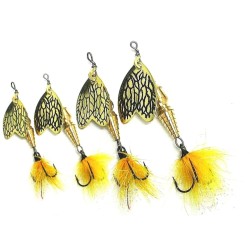 Linguriță rotativă Mepps Thunder Bug, Fly Yellow, Nr.0/2.5g