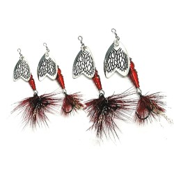 Linguriță rotativă Mepps Thunder Bug, Fly Red, Nr.2/7g