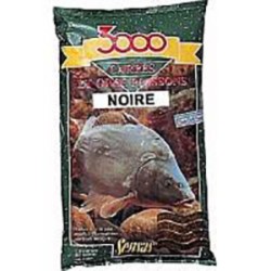 Nadă Groundbait Sensas 3000 Carpes Et Gross Poissons, Noire (Carp Black), 1kg
