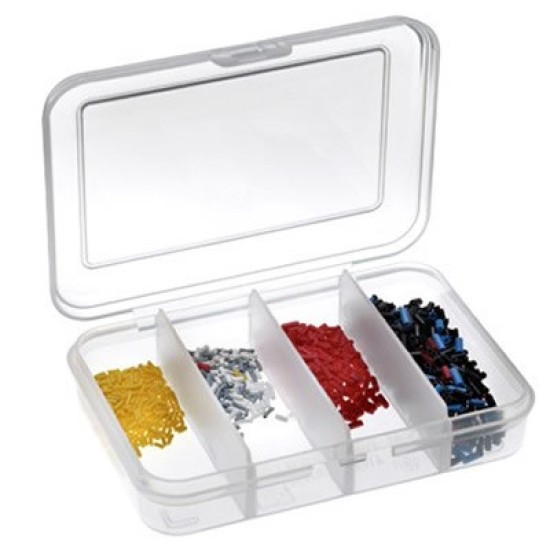 Cutie Plastica Panaro, 9x6x2cm, 4 compartimente Cutie Plastica Panaro, 9x6x2cm, 4 compartimente