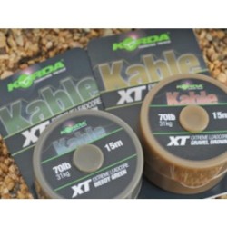 Fir Leadcore Korda Kable XT Extreme, Gravel Brown, 70lbs/15m