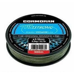Fir textil Cormoran Corastrong Braided Coramid Line, Verde, 0.20mm/11.2kg/300m