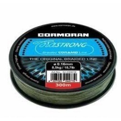 Fir textil Cormoran Corastrong Braided Coramid Line, Verde, 0.20mm/11.2kg/300m