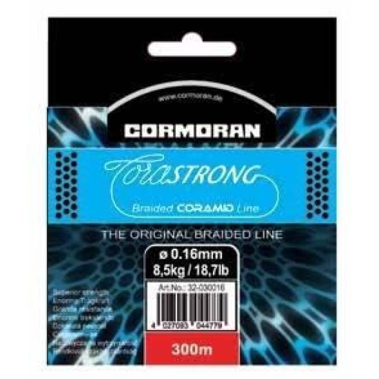 Fir textil Cormoran Corastrong Braided Coramid Line, Verde, 0.28mm/18.2kg/300m