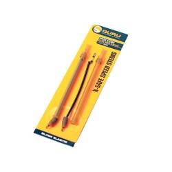 Tijă interschimbabilă cu elastic negru Guru X-Safe Speed Stems Heavy, Long, 2buc/blister