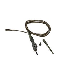 Montură Prologic Safety Clip Quick Change Swivel Hollow Leader, 80cm/45lbs, 3buc