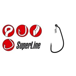 Cârlig Gamakatsu Super Line Spring, Black, Nr.7/0, 4buc/plic
