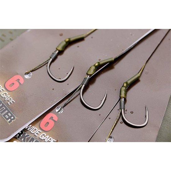 Montură Korda Carp Rig Dark Matter Wide Gape + Free Extenda Stops, Nr.4/20lbs, 1buc/blister