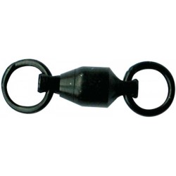 Vârtej cu rulment Mustad, Negru, Nr.2/20kg, 4buc/plic