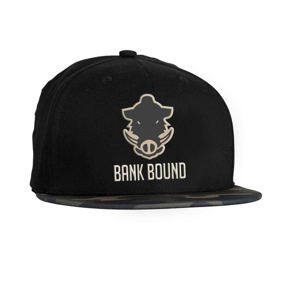 Șapcă Prologic Bank Bound Flat Bill, Black/Camo