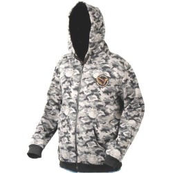 Hanorac Savage Gear, Black Camo Zip, Large