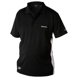 Tricou polo Daiwa D-Vec, Negru, Medium