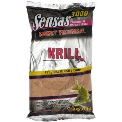 Nadă Groundbait Sensas 3000 Sweet Fishmeal, Krill, 1kg
