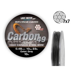 Fir pentru strună Savage Gear 7x7 Carbon49, 0.48mm/11kg/10m