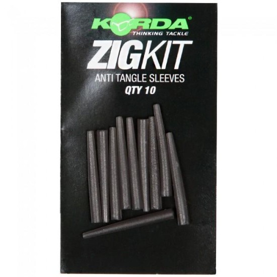 Tub conic antitangle Korda Zigkit Sleeves, 10buc/plic