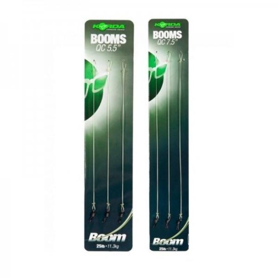 Montură Korda Booms QC, 19cm/25lbs, 3buc/plic