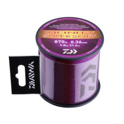 Fir monofilament Daiwa Infinity Super Soft, Purple Mud, 0.27mm/5.8kg/1350m