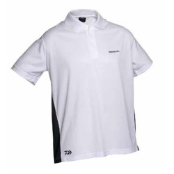 Tricou polo Daiwa, Alb, Large