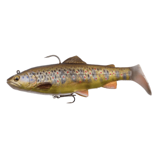 Nălucă Savage Gear 4D Trout Rattle, Dark Brown Trout, 12.5cm/35g