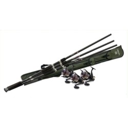 Combo 3x Lansete Lineaeffe Top Carp 3.60m/2.75lbs 2buc + 3x Mulinete Lineaeffe Top Carp 60