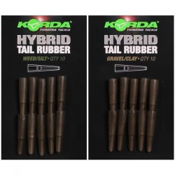 Tub conic Korda Hybrid Tail Rubber, Gravel/Clay, 10buc/plic